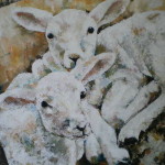Lammeren, 100 x 80cm