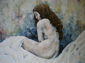 Blue nude, 70 x 90 cm