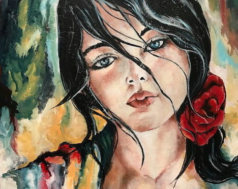 Gypsy woman, 60 x 80 cm