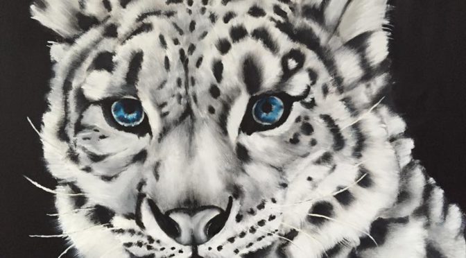 Sneeuwpanter, 60 x 80cm